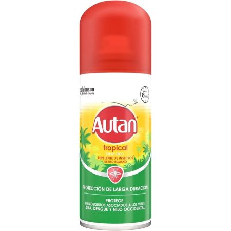 Autan Tropical Repelente De Insectos Repelente de insectos hasta 8 horas de duración 100 ml