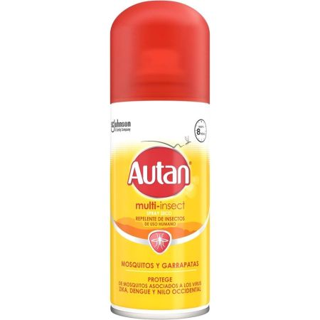 Autan Multi Insect Repelente De Insectos Spray Repelente de insectos con triple acción para evitar picaduras 100 ml