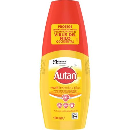 Autan Multi Insect Repelente De Insectos Vaporizador Repelente de insectos con triple acción para evitar picaduras 100 ml