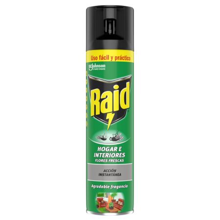 Raid Insecticida Hogar E Interiores Flores Frescas Insecticida acción instantánea de agradable fragancia 400 ml