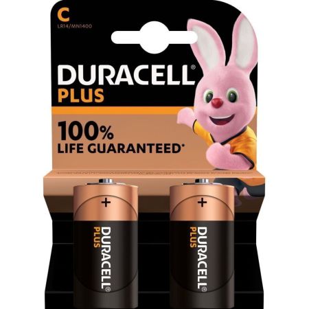 Duracell Plus Power Pila alcalina plus c lr-14 / mn 1400 blister 2ud