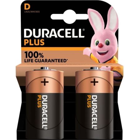 Duracell Plus Power Pila alcalina plus d lr-20 / mn 1300 blister 2ud