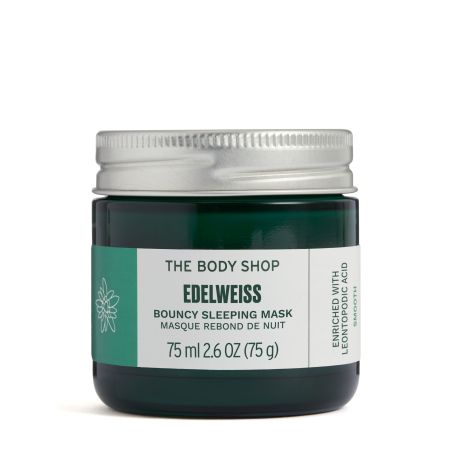 The Body Shop Edelweiss Bouncy Sleeping Mask Mascarilla facial nocturna de edelweiss 75 ml