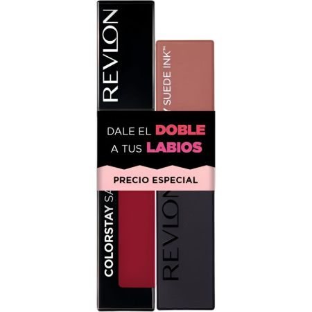 Revlon Dale El Doble A Tus Labios Precio Especial Pack barra de labios líquida y mate de larga duración 2 uds