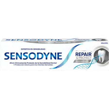 Sensodyne Dentífrico Repair & Protect Blanqueante Pasta de dientes blanqueante alivia el dolor de la sensibilidad dental 75 ml