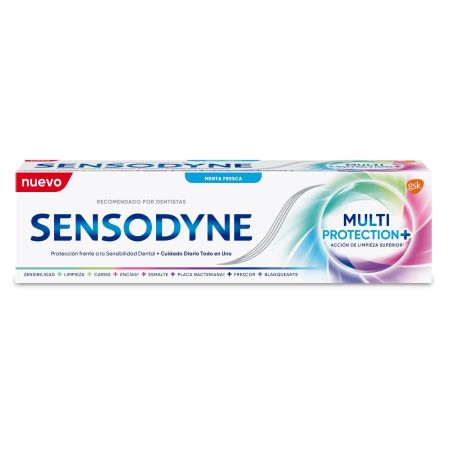 Sensodyne Dentífrico Multi Protection+ Pasta de dientes protege frente a la sensibilidad dental sabor menta fresca 75 ml