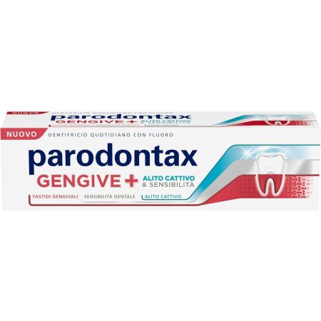 Parodontax Encías + Aliento & Sensibilidad Fresh Pasta Dentífrica Pasta de dientes con flúor para problemas de encías sensibilidad y mal aliento 75 ml