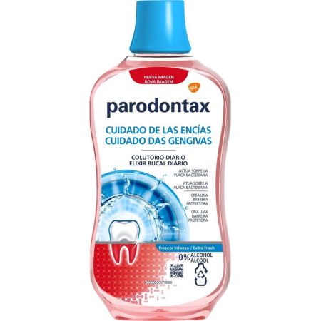 Parodontax Cuidado De Las Encías Colutorio Diario Frescor Intenso Enjuage bucal 0% alcohol cuidado activo de encías y dientes 500 ml