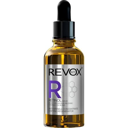 Revox Retinol Serum Anti-Wrinkle Concentrate Sérum regenerador antiedad regula la producción de sebo 30 ml