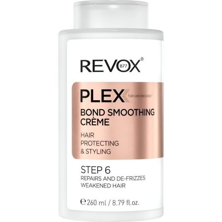 Revox Plex Bond Smoothing Crème Step 6 Crema capilar concentrada sin aclarado repara y protege el cabello dañado 260 ml