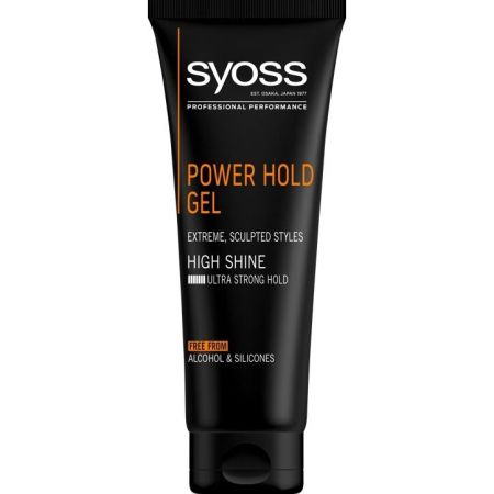 Syoss Power Hold Gel High Shine Gel de fijación libre de alcohol y siliconas extrema para obtener brillo 250 ml