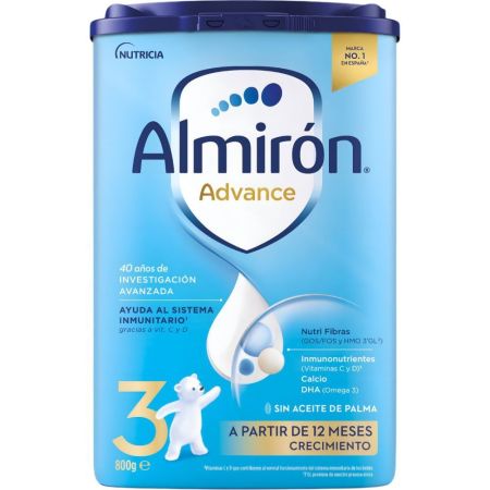 Almirón Advance 3 Leche De Crecimiento Leche en polvo ayuda al sistema inmunitario y al desarrollo cerebral a partir de 12 meses 800 gr