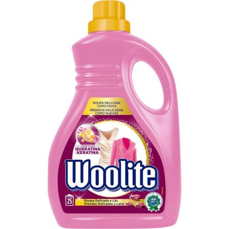 Woolite Detergente Prendas Delicadas Y Lana Detergente líquido para prendas delicadas mantiene el color más tiempo 25 lavados 750 ml