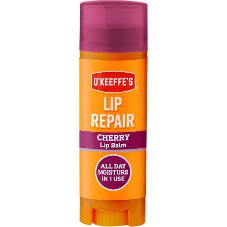 O’keeffe’s Lip Repair Cereza Lip Balm Bálsamo reparador alivia hidrata los labios extremadamente secos y agrietados durante 24 horas