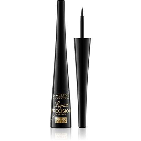 Eveline Cosmetics Liquid Precision Eyeliner Delineador de ojos líquido ideal para delinear y resaltar la belleza natural y la forma de los ojos