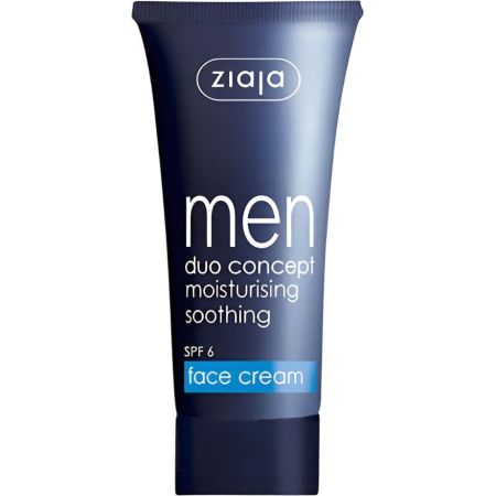 Ziaja Men Crema Facial Para Hombre Spf 6 Crema facial hidratante vegana con propiedades matificantes 50 ml