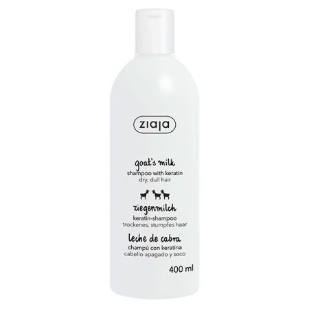 Ziaja Goat'S Milk Shampoo With Keratin Champú fortalecedor con keratina para cabello seco y apagado 400 ml