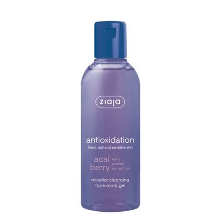 Ziaja Antioxidation Acai Berry Micellar Cleasing Gel Gel vegano limpia exfolia suaviza e hidrata piel sana 200 ml