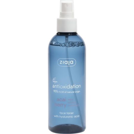 Ziaja Acai Tónico Facial Antioxidante Tónico facial vegano hidrata y tonifica con ácido hialurónico 200 ml