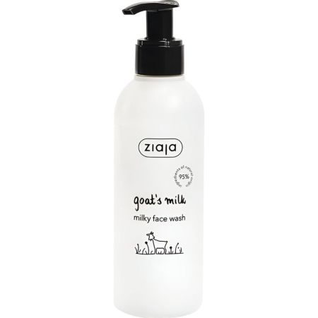 Ziaja Leche De Cabra Limpiador Facial Cremoso Leche desmaquillante limpia suavemente y alisa piel fresca y saludable 200 ml