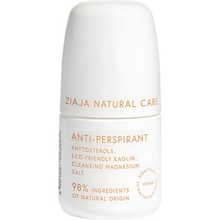 Ziaja Natural Care Antitranspirante Desodorante Roll-On Desodorante vegano antitranspirante con fórmula innovadora mineral 60 ml