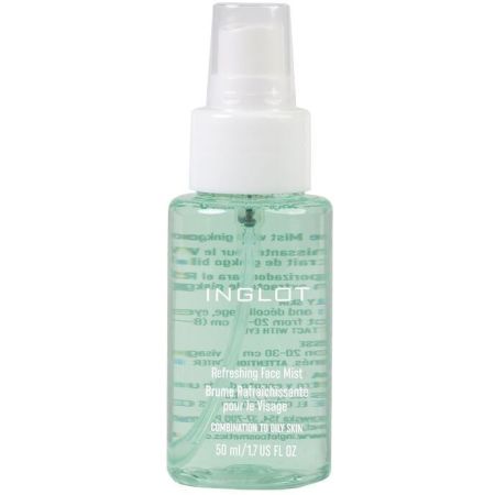 Inglot Refreshing Face Mist Piel Grasa Bruma facial matificante e hidrantante reduce brillos y calma la piel 50 ml