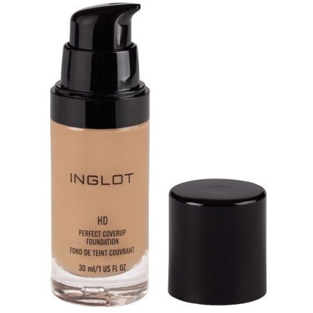 Inglot Hd Perfect Coverup Foundation Base de maquillaje alta cobertura de larga duración y acabado natural