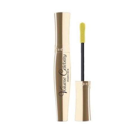 Eveline Cosmetics Volume Celebrities Mascara Máscara de pestañas antigrumos separa con precisión para longitud extrema y volumen inusual