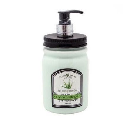 Becasan Nature Aloe Vera Y Orquídea Loción Corporal Loción corporal hidratante y perfumada ofrece aroma durante horas para una piel suave