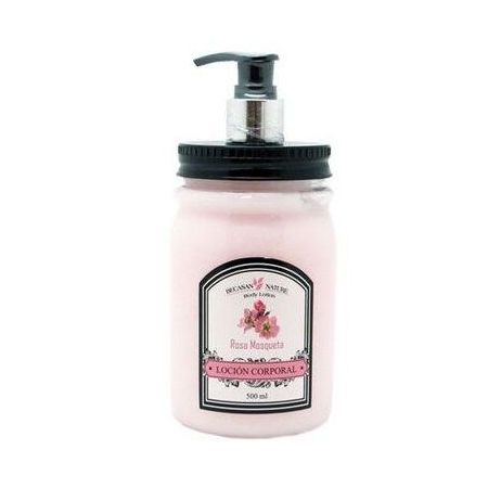 Becasan Nature Rosa Mosqueta Loción Corporal Loción corporal hidratante y perfumada ofrece aroma durante horas para una piel suave 500 ml