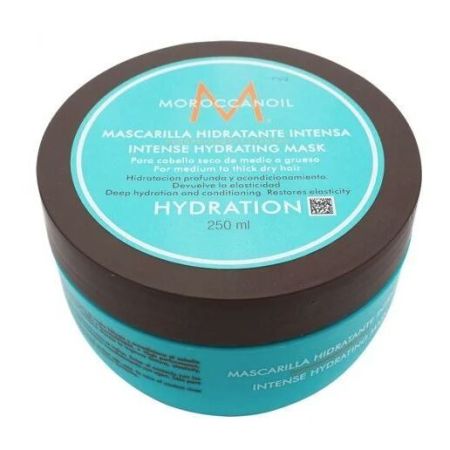 Moroccanoil Mascarilla Hidratante Intensa Mascarilla restauradora de la humedad elasticidad y el brillo en el cabello seco 250 ml