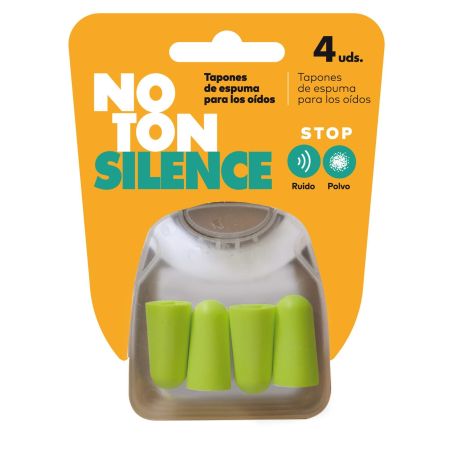 Noton Silence Tapones De Espuma Para Los Oídos Tapones de espuma antiruido para los oídos 4 uds