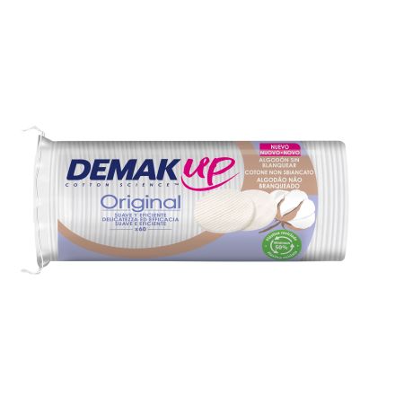 Demak-Up Discos Desmaquillantes Original Discos desmaquillantes elimina con suavidad hasta los últimos residuos 60 uds