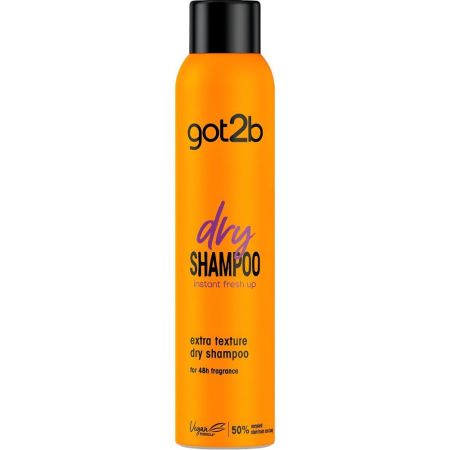 Got2b Dry Shampoo Instant Fresh Up Extra Texture Champú en seco vegano limpia y refresca para un extra de textura 200 ml