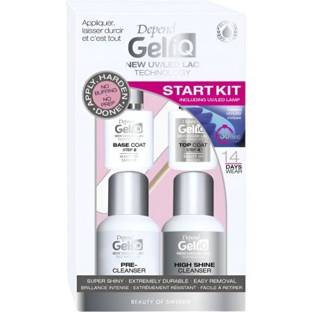 Depend Gel Iq New Uv/Led Lac Tecnology Start Kit Pack de manicura y pedicura con lámpara led