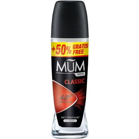 Mum Men Classic Desodorante Roll-On Formato Especial Desodorante antitranspirante 48 horas de protección 75 ml