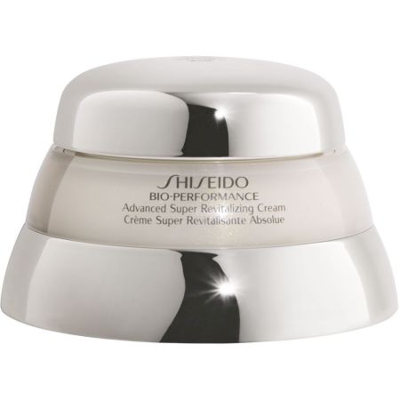 Shiseido Bio-Performance Advanced Super Revitalizing Cream Crema de día revitalizante para primeros signos de la edad reduce líenas y arrugas 24 horas 50 ml