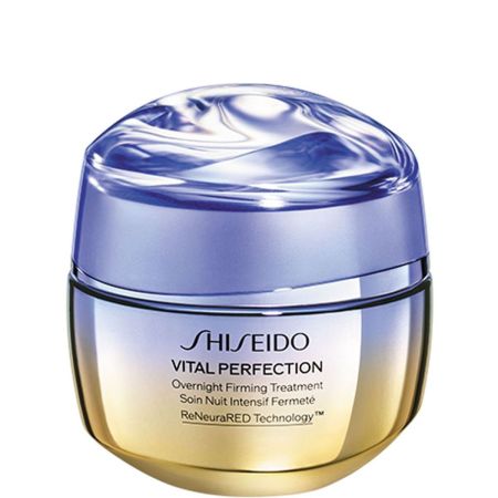 Shiseido Vital Perfection Overnight Firming Treatment Crema de noche antiedad regenera repara e ilumina para efecto lifting firme y calmante 50 ml