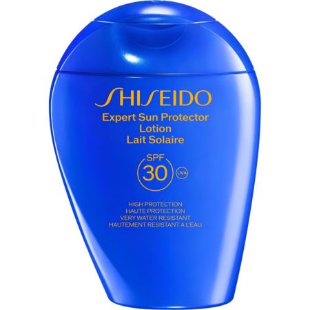 Shiseido Expert Sun Protector Lotion Lait Solaire Spf 30 Loción solar facial y corporal invisible de textura ligera con tratamiento para piel suave y tersa