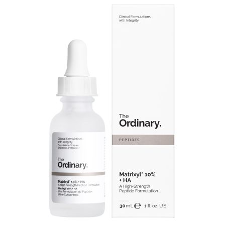 The Ordinary Peptides Matrixyl 10%+ Ha Solución trata los signos del envejecimiento reduciendo eficazmente arrugas 30 ml