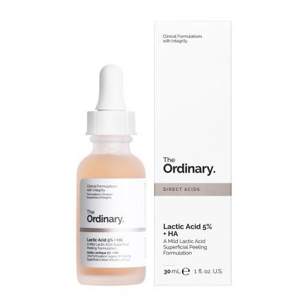 The Ordinary Directs Acid Lactic Acid 5% + Ha Exfoliante atenúa las arrugas y líneas de expresión y estimula la formación de colágeno 30 ml