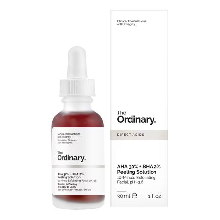 The Ordinary Direct Acids Aha 30% + Bha 2% Peeling Solution Sérum exfoliante ayudar a despejar la congestión de los poros 30 ml