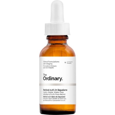 The Ordinary Retinoids Retinol 0.2% In Squalane Retinol puro con fuerza baja minimiza líneas finas mejora la pigmentación y revitaliza la piel 30 ml