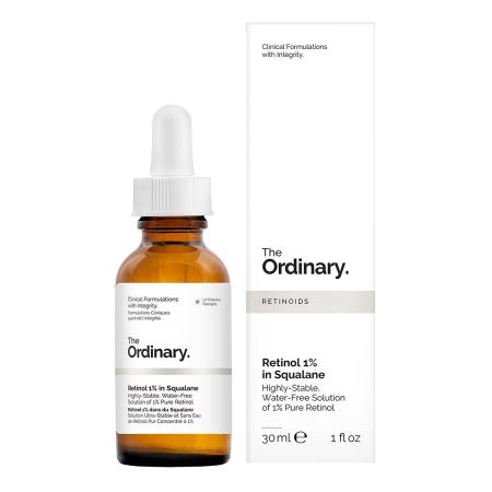 The Ordinary Retinol 1% In Squalane Sérum retinol puro aclara manchas oscuras y pigmentación y reduce arrugas y poros 30 ml