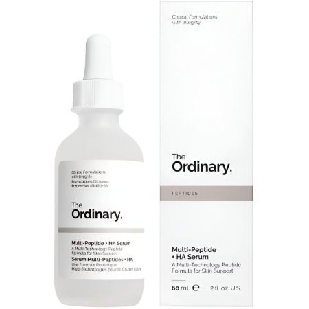 The Ordinary Multi-Peptide + Ha Serum Sérum hidratante reduce arrugas y líneas de expresión para piel más joven y radiante 60 ml