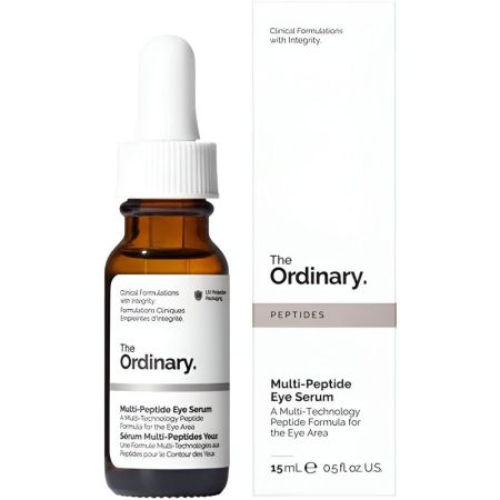 The Ordinary Multi-Peptide Eye Serum Contorno de ojos combate signos del envejecimiento ojeras e hinchazón aspecto más suave y firme 15 ml