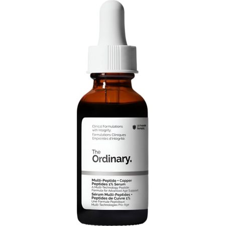 The Ordinary Multi-Peptide + Copper Peptides 1% Serum Sérum mejora arrugas elasticidad suavidad y firmeza para piel radiante y saludable 30 ml