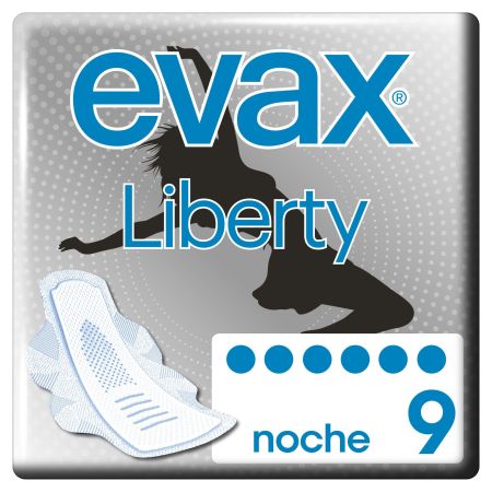 Evax Liberty Compresas alas 9 uds noche