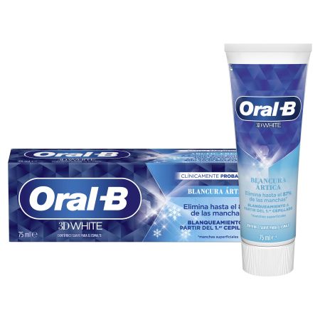 Oral-B 3d White Bláncura Ártica Dentifríco Pasta de dientes elimina hasta el 87% de las manchas sabor menta 75 ml