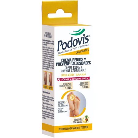 Podovis Crema Reduce Y Previene Callosidades Crema reductora de callos y de su engrosamiento  piel hidratada y tersa 60 ml